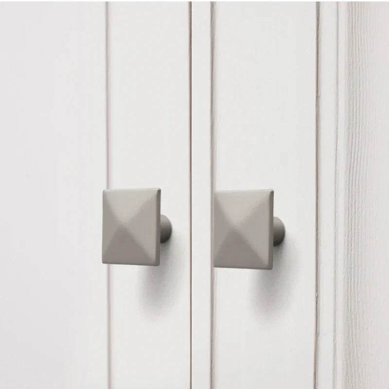 Modern Zinc Alloy Drawer Knobs - Single Hole Cabinet Handles for Dresser and Shoe Cabinets Knobs