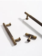 Antique Brass Furniture Handles – Bronze Plated Cabinet Pulls and Wardrobe Bar Knobs Handles