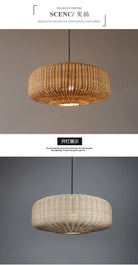 Retro Handmade Rattan Pendant Lights - Chinese - Inspired Vintage Lighting For Dining Rooms