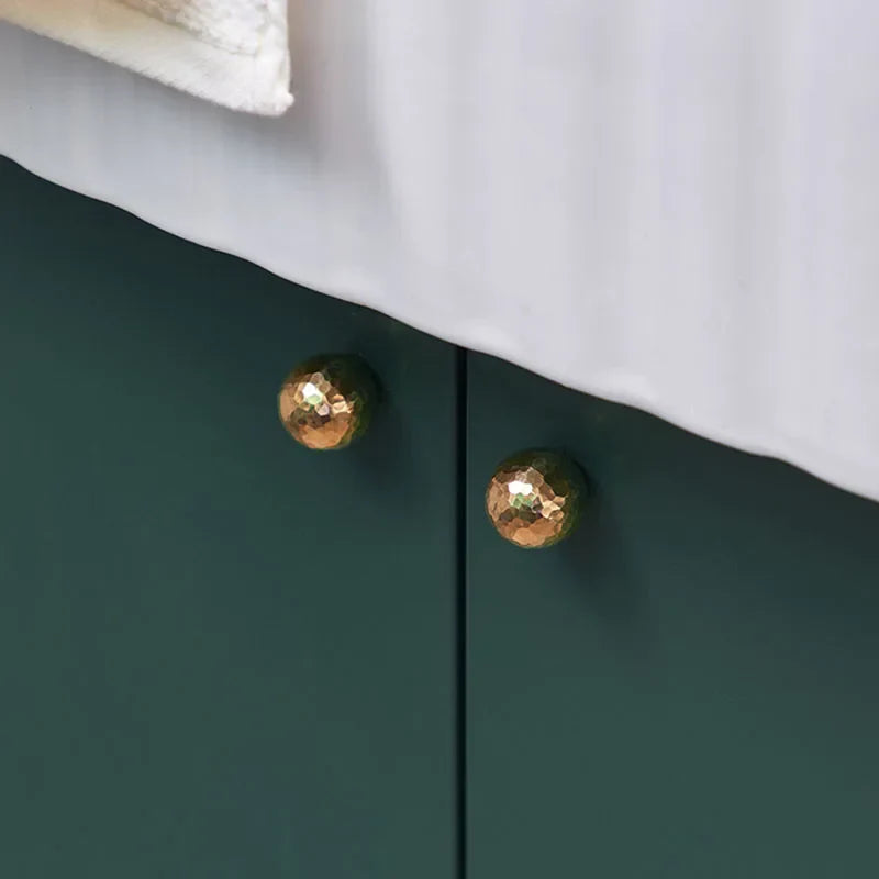 Brass Ball Cabinet Knobs – Modern Wardrobe Handles and Dresser Pulls Knob