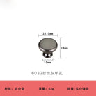 Modern Minimalist Pearl Black Cabinet Handles – European Style Wardrobe and Drawer Pulls 6039 Handles