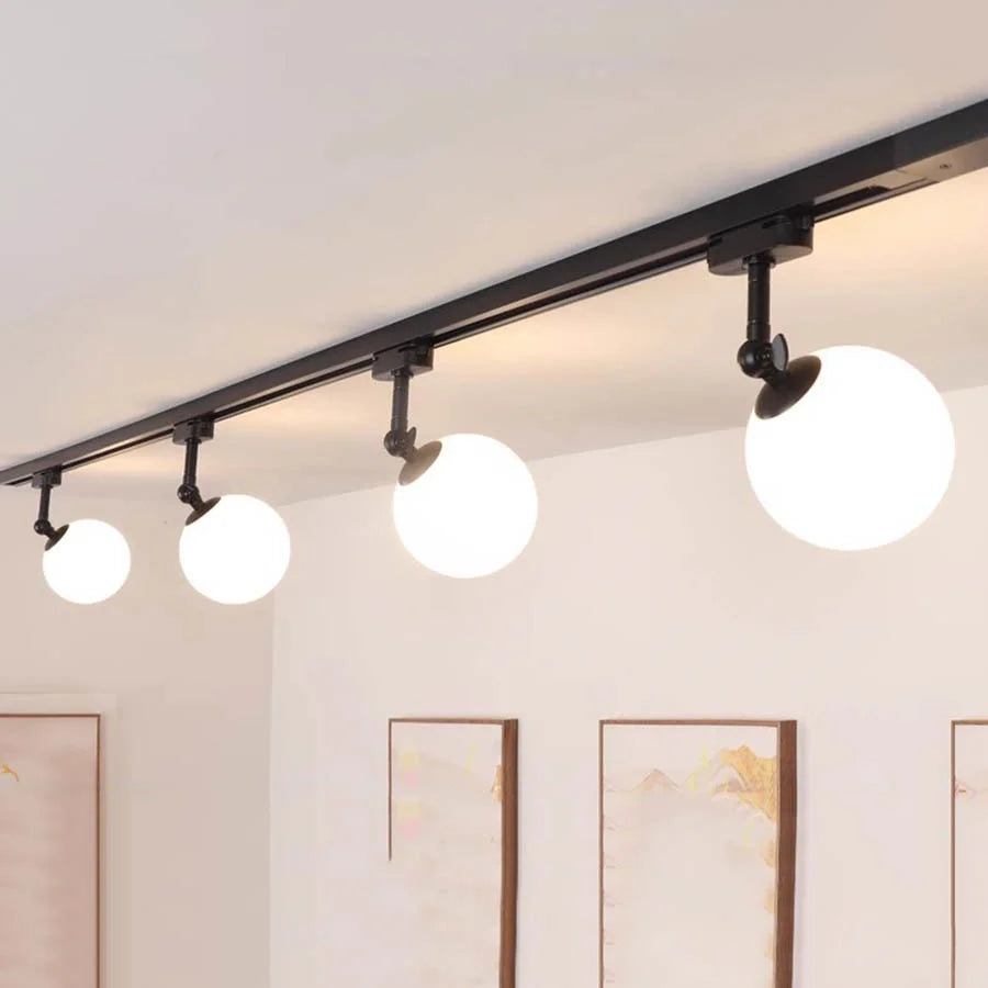 10W Nordic LED Track Light with G9 Glass Globe for Ceiling Spotlights ceiling light