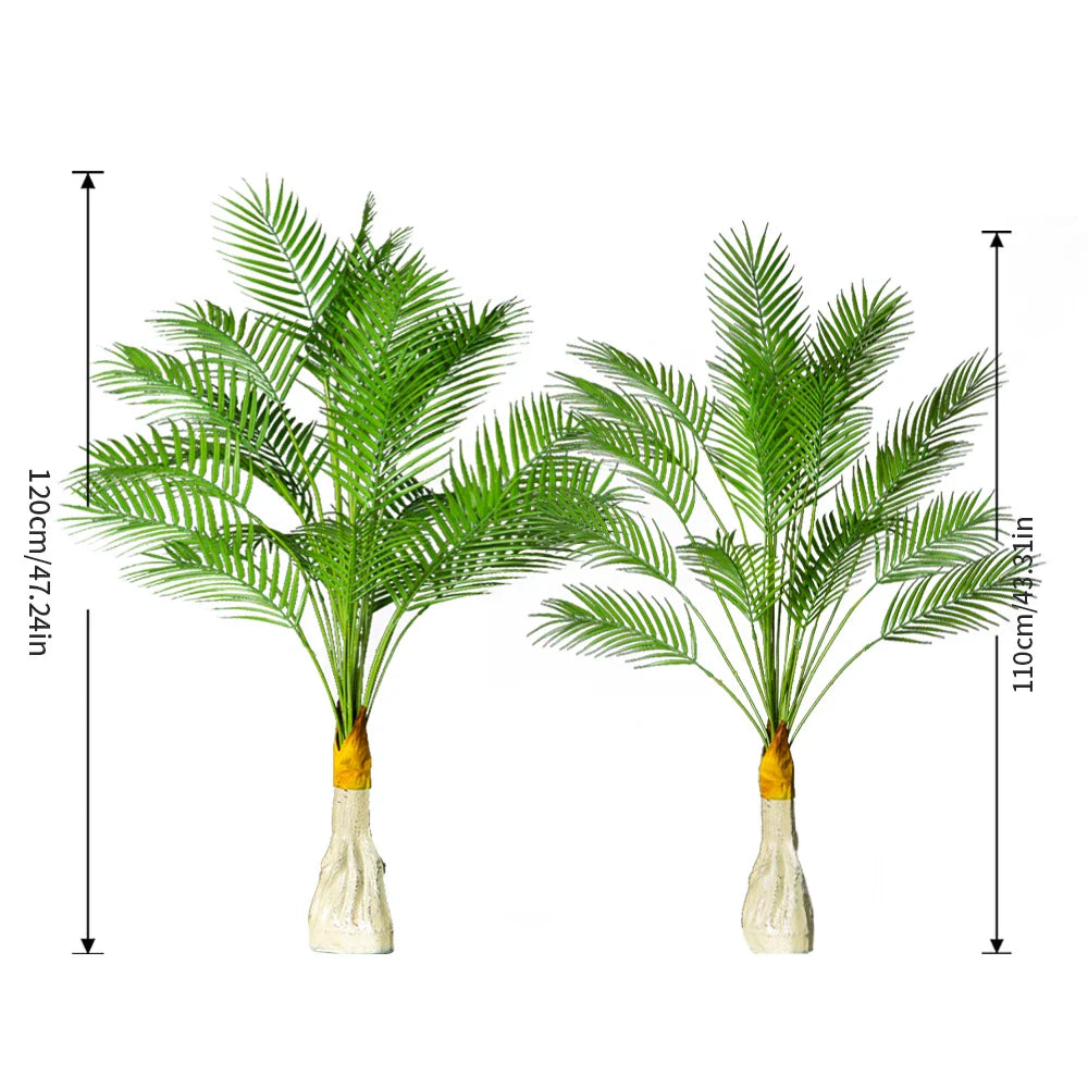 Dlight Decor 120cm Tall Palm Tree Branch with Coconut Leaves for Home and Office Decor