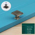 Light Luxury Bronze Cabinet Handles - Modern Drawer Pulls for Wardrobe and Kitchen Furniture Bronze single hole Handles