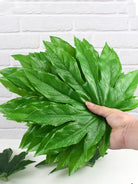 Dlight Decor 5 or 10pcs Tropical Fatsia Monstera Leaves for Table and Home Decor