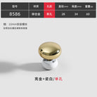 Modern Double-Color Cabinet Handles - Zinc Alloy Drawer Pulls for Cupboards and Furniture Gold white single Handles