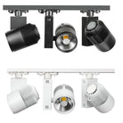 40W COB LED Track Light - Recessed Ceiling Spotlight for Commercial Indoor Lighting Cool White 6000K / NoDimmable