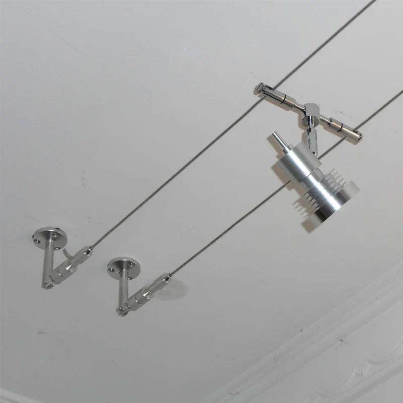 12V Steel Wire Track Spotlights for Commercial and Decorative Lighting ceiling light