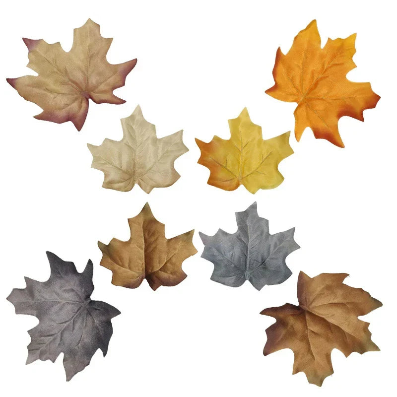 Dlight Decor 12pcs Autumn Maple Leaves for Christmas and Seasonal Decor
