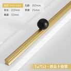 Black and Gold Cabinet Pulls - Double Color Aluminum Zinc Alloy Handles for Wardrobes and Kitchens 5251B-192mm Handles