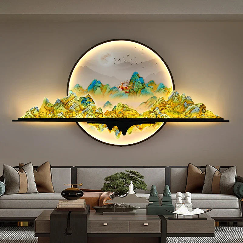 Dlight Decor Artistic Landscape Wall Glow Lamp Wall Art