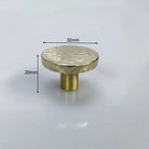 Hammered Brass Cabinet Handles – Light Gold Wardrobe Knobs and Drawer Pulls for American/Nordic Furniture TS0501 1.26