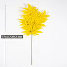 Dlight Decor 77cm Autumn Maple Leaf Branch for Fall Display 77cm Yellow