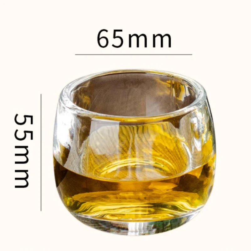 Dlight Decor 80ml Crystal Tea & Wine Cup Single Transparent Master Cup for Gifting or Tasting