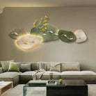 Dlight Decor 3D Nine Fish Wall Lamp Mural Art Wall Art