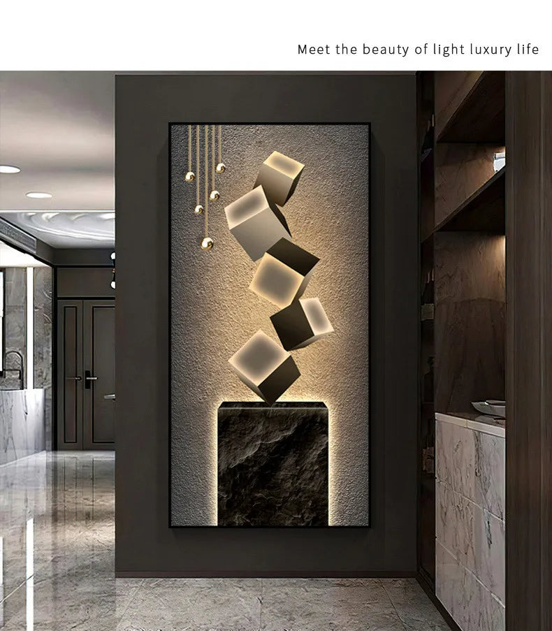 Dlight Decor Crystal Wall Art Glow Lamp for Interiors Wall Art