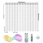 APP Controlled 16 Million Colors RGB LED Curtain Lights Holiday Party Decoration 1x1m-400LED holiday lighting