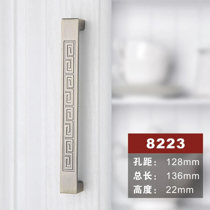 Antique Bronze Cabinet Knobs and Handles – Vintage Furniture Hardware 8223 128mm Handles