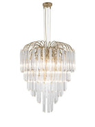 Gianna Italian Crystal Glass Pendant Chandelier – Classic Hanging Light for Staircase & High Ceilings chandelier