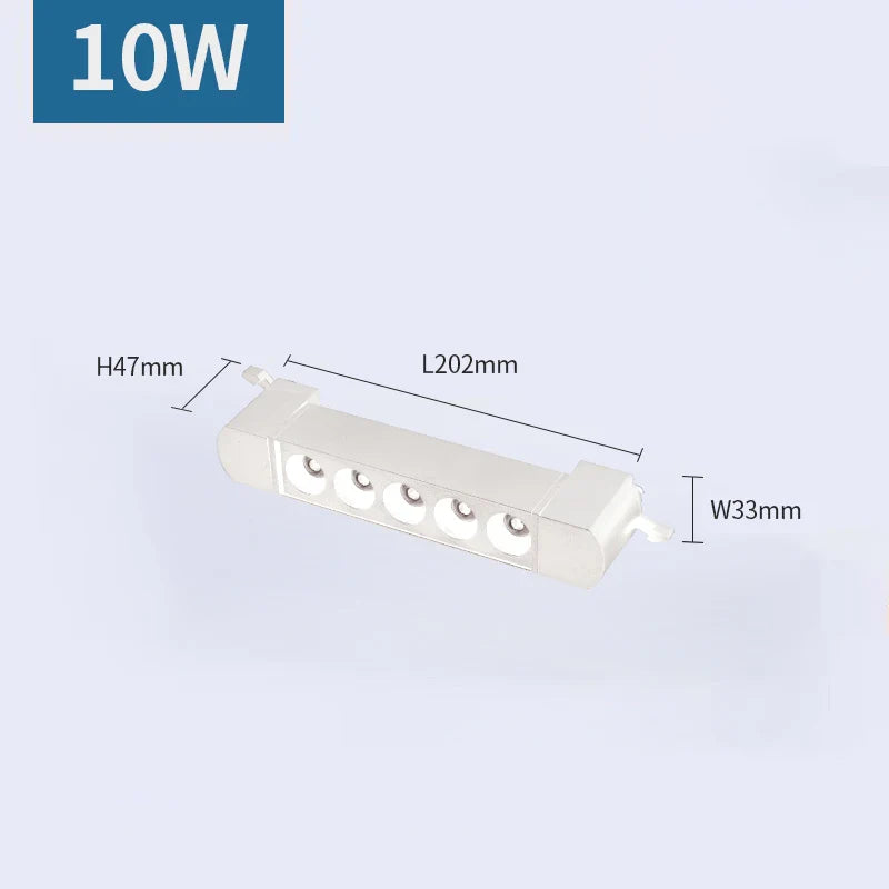 3-Wire LED Track Light - Ceiling Spot Lamp for Clothing Shops 10W LED Grille White / Warm White ceiling light