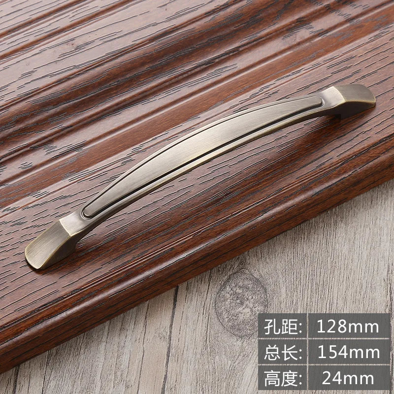 Antique Bronze Cabinet Knobs and Handles – Vintage Furniture Hardware 6630 128mm Handles