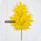 Dlight Decor 43cm Autumn Maple Leaf Branch for Fall Display 39cm Yellow