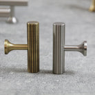 Nickel Brass Art Deco Kitchen Cabinet Knobs and T-Bars – Brushed Silver Drawer Pulls and Wardrobe Handles Handles