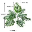Dlight Decor 85cm Tropical Palm Banana Tree Branch with Monstera Leaves C
