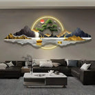 Dlight Decor Acrylic Carved LED Wall Art Light A / 120cmx40cm Wall Art