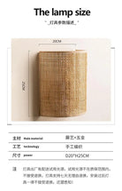 Southeast Asian Rattan Wall Lamp - Artistic Led Lighting For Living Rooms Bedrooms And Corridors