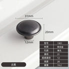 Modern Zinc Alloy Drawer Knobs - Single Hole Cabinet Handles for Dresser and Shoe Cabinets N Knobs