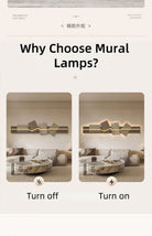 Dlight Decor Artistic Wood Crystal Wall Glow Light Wall Art