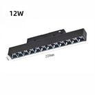 LED Embedded Magnetic Track Light - 6W/12W/18W/24W Folding Grille Spotlight 12W Grille light / Natural white 4000K