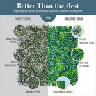 Dlight Decor Eucalyptus Grass Mat for Wall and Garden Styling