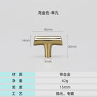 Modern Brushed Gold Cabinet Handles - Zinc Alloy Drawer Pulls for Kitchen and Furniture Bright gold T Handles