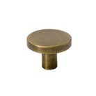 Antique Brass Round Cabinet Knobs – Vintage Drawer Wardrobe and Cupboard Pulls knob