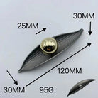 Creative Leaf Ball Zinc Alloy Furniture Handle – Gold Knob for Modern Elegance Gray large Knobs