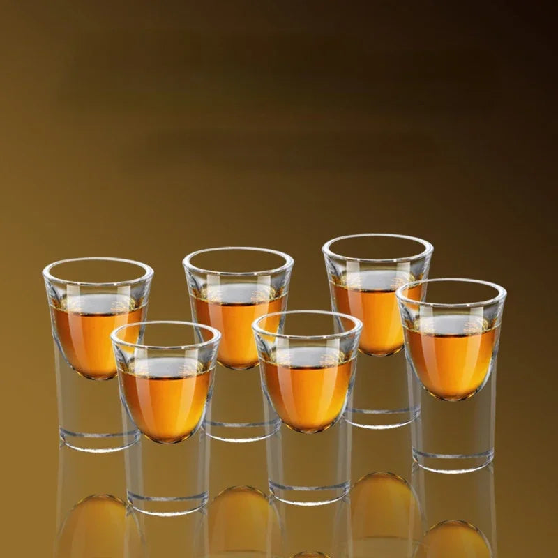 Dlight Decor 15ml Thick-Bottom Shot Glass – Single Baijiu & Spirits Cup 1pcs / 15ml