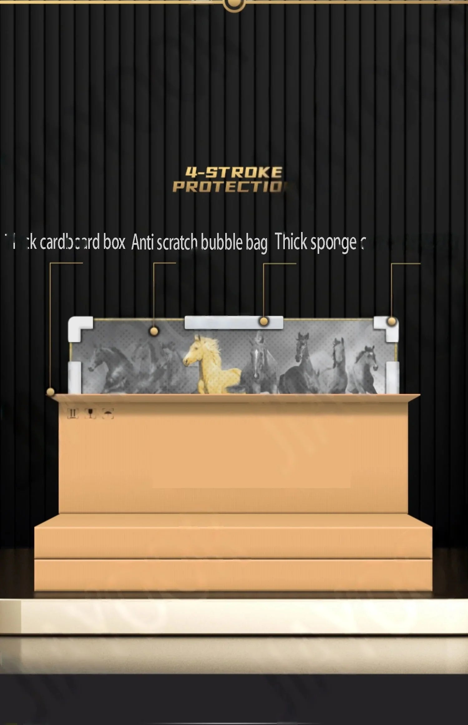 Dlight Decor Elk Mural LED Wall Light Pendant Wall Art