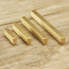 Brass Trapezoidal Cabinet Handles - High-End Golden Drawer Pulls for Wardrobes and Furniture Handles