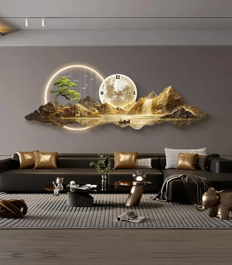 Dlight Decor Silent LED Wall Clock in Nordic Style wall Art