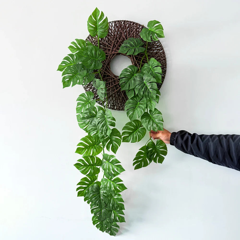 Dlight Decor 180cm Hanging Monstera Vine with Turtle Leaves