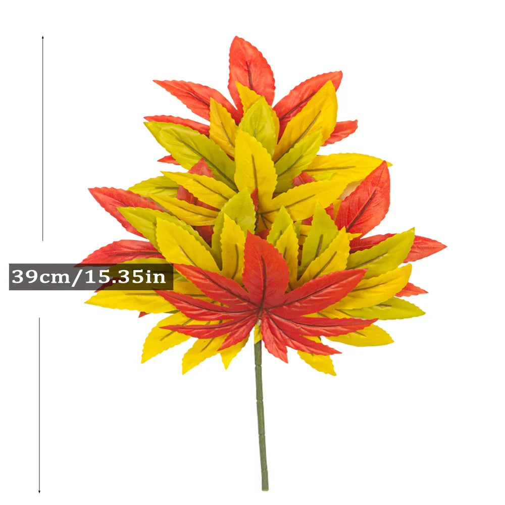 Dlight Decor 43cm Autumn Maple Leaf Branch for Fall Display