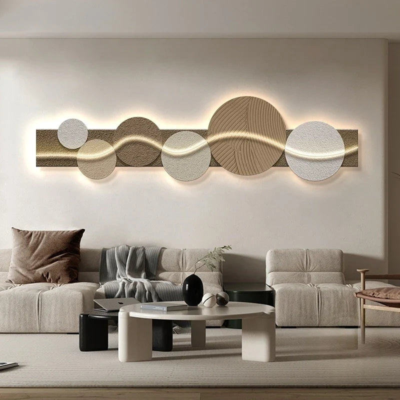 Dlight Decor Artistic Wood Crystal Wall Glow Light Wall Art