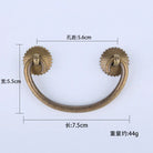 Antique Brass Arch Cabinet Pulls – Vintage Drawer Handles for Home Improvement Bronzer 56mm Pulls