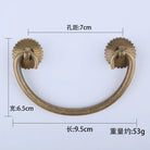 Antique Brass Arch Cabinet Pulls – Vintage Drawer Handles for Home Improvement Bronzer 70mm Pulls