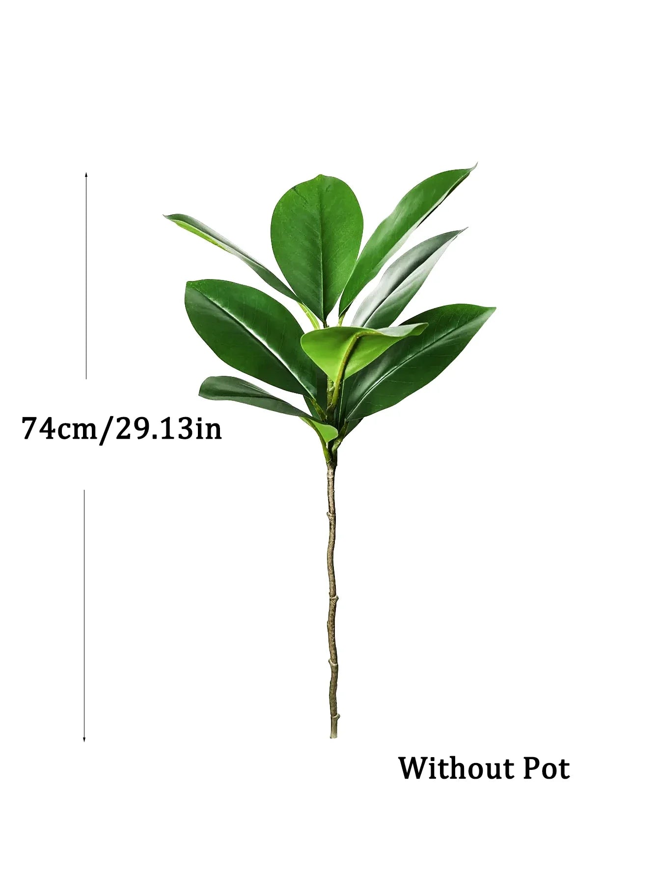 Dlight Decor 140cm Banyan Tree with Real Touch Fiddle Leaves for Home and Office Decor 74cm