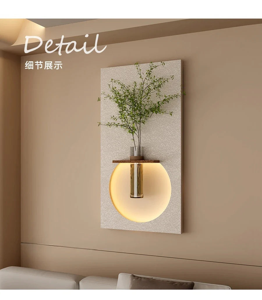 Dlight Decor Sandstone Vase Wall Lamp for Hallways Wall Art