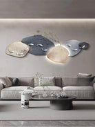 Dlight Decor 3D Nine Fish Wall Lamp Mural Art Wall Art