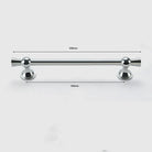 Polished Gold and Silver T-Bar Cabinet Handles – Modern Drawer and Wardrobe Pulls (55mm-220mm) TB2036-220PS Handles